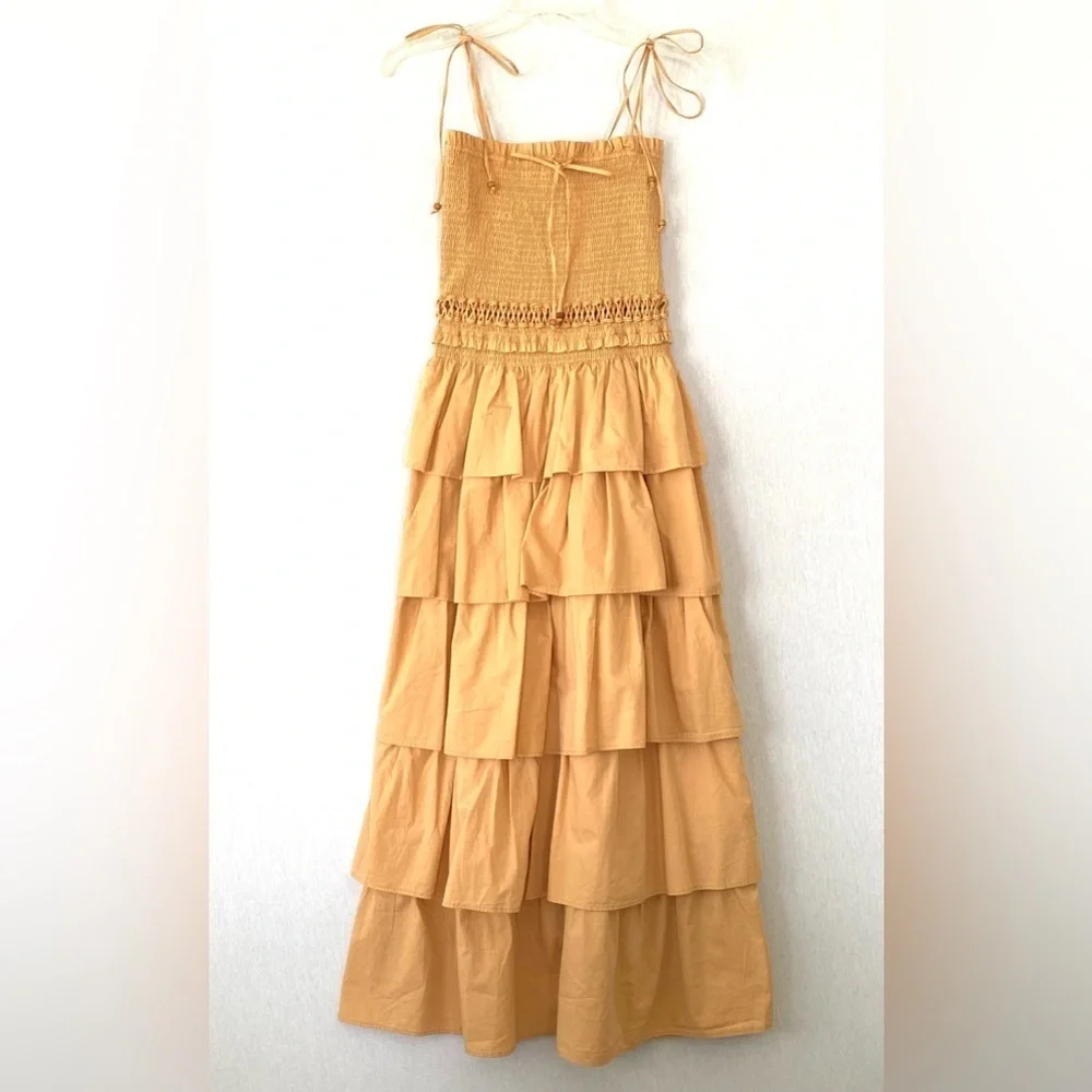 Free People Sunset Tiered Ruffle Dancing Dress - Picture 3 of 11